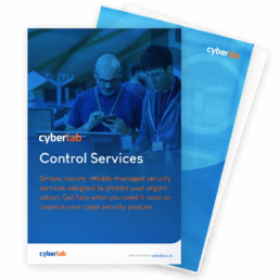 CyberLab Control Services Brochure Front Cover