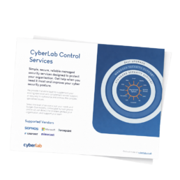 CyberLab Control Services Datasheet Front Cover